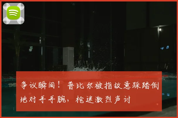 争议瞬间!普比尔被指故意踩踏倒地对手手腕,枪迷激烈声讨